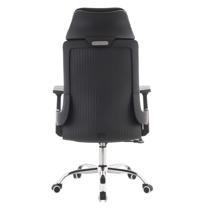 Fotoliu de birou, negru/crom, portanţă 150 kg, HOLGER [7]