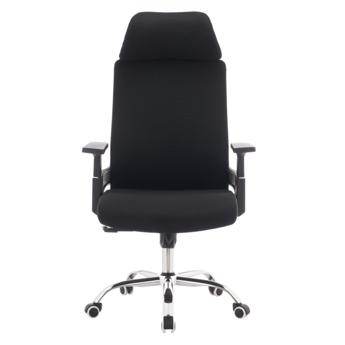 Fotoliu de birou, negru/crom, portanţă 150 kg, HOLGER [3]