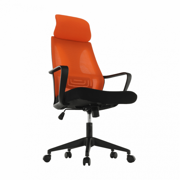 Fotoliu de birou, negru /orange TAXIS NEW [2]
