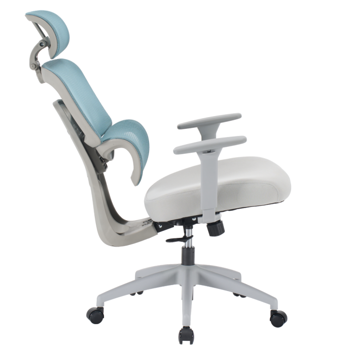 Fotoliu de birou, neomint/gri deschis/gri, ERMEN [16]