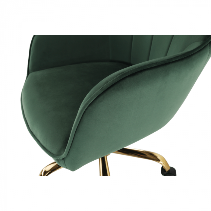 Fotoliu de birou, verde material Velvet /auriu, EROL [12]