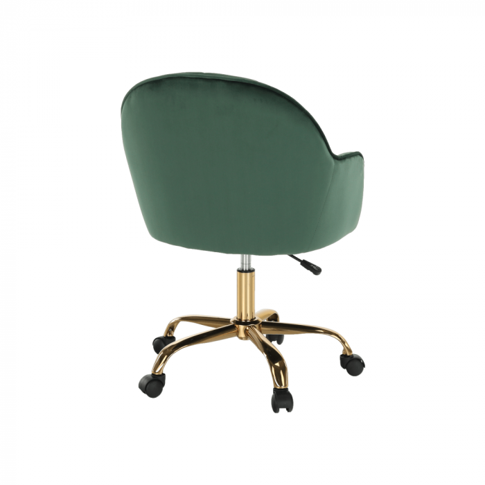 Fotoliu de birou, verde material Velvet /auriu, EROL [8]
