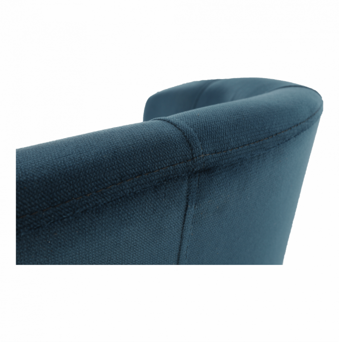 Fotoliu de club, material textil albastru, CUBA [9]