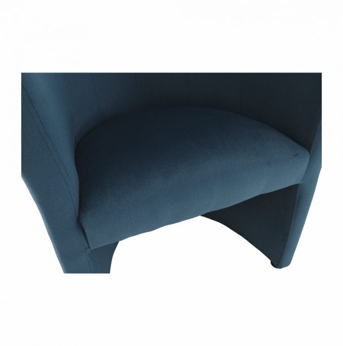 Fotoliu de club, material textil albastru, CUBA [11]