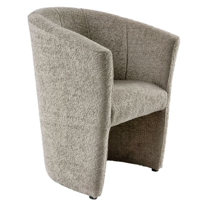 Fotoliu de club, material textil gri-bej Taupe Coral, CUBA [6]