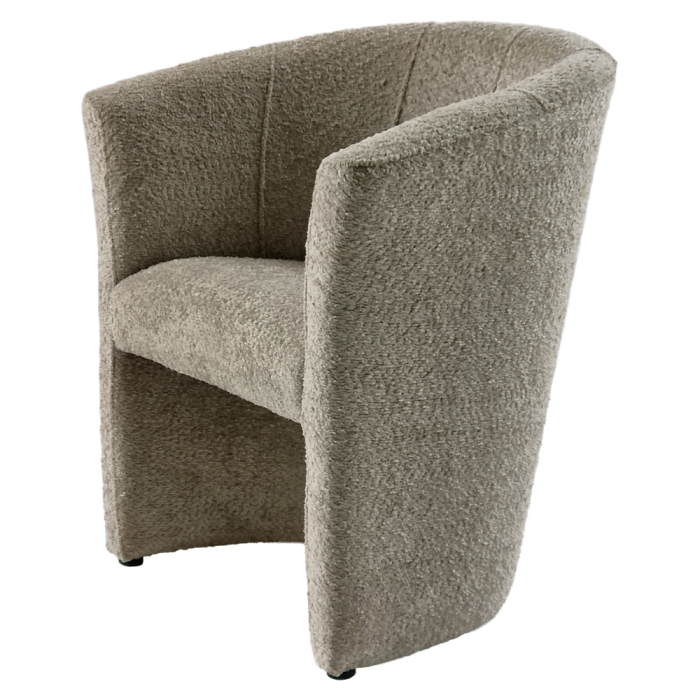 Fotoliu de club, material textil gri-bej Taupe Coral, CUBA [9]