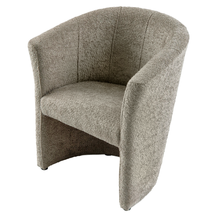 Fotoliu de club, material textil gri-bej Taupe Coral, CUBA [7]