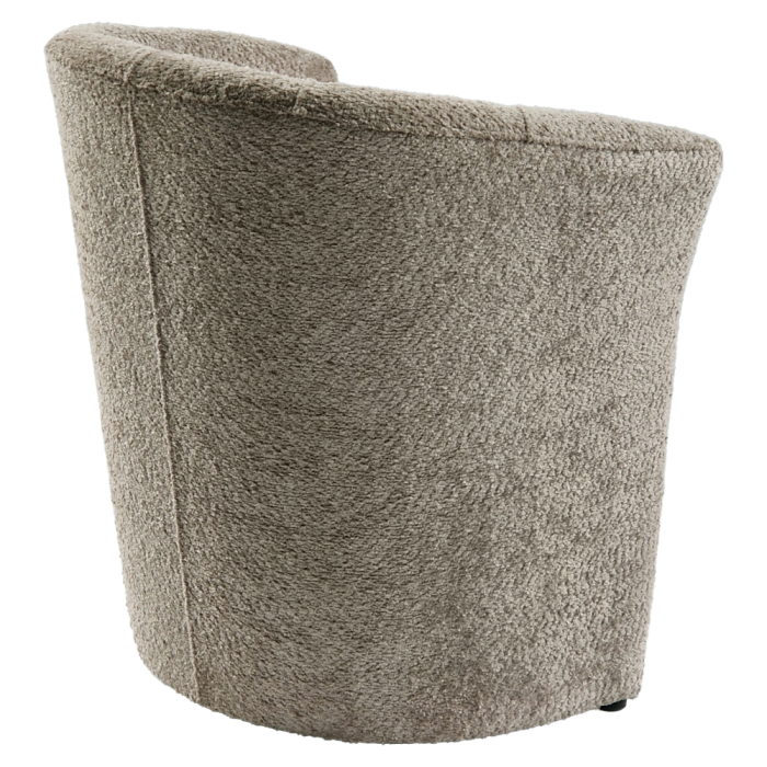 Fotoliu de club, material textil gri-bej Taupe Coral, CUBA [11]