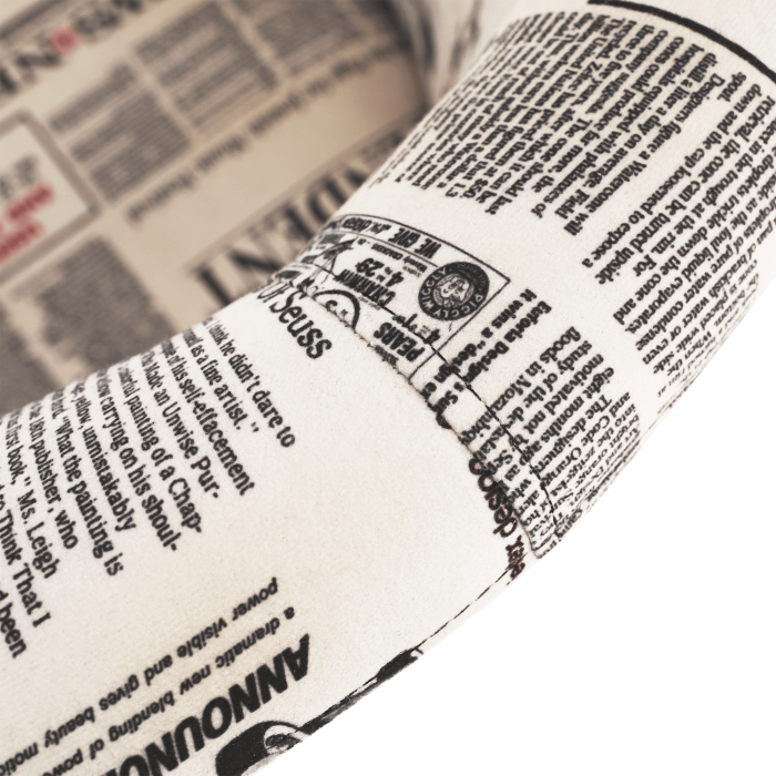 Fotoliu de club, material textil motiv ziare, CUBA [9]