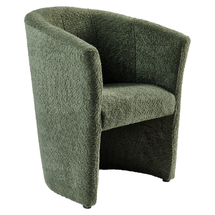 Fotoliu de club, material textil verde Coral, CUBA [6]