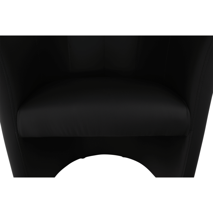 Fotoliu de club, piele ecologică Damasko neagră, CUBA [14]