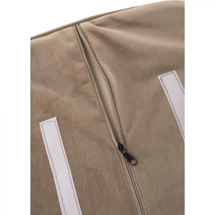 Fotoliu de design, catifea Velvet gri maroniu Taupe, ZIRKON [8]