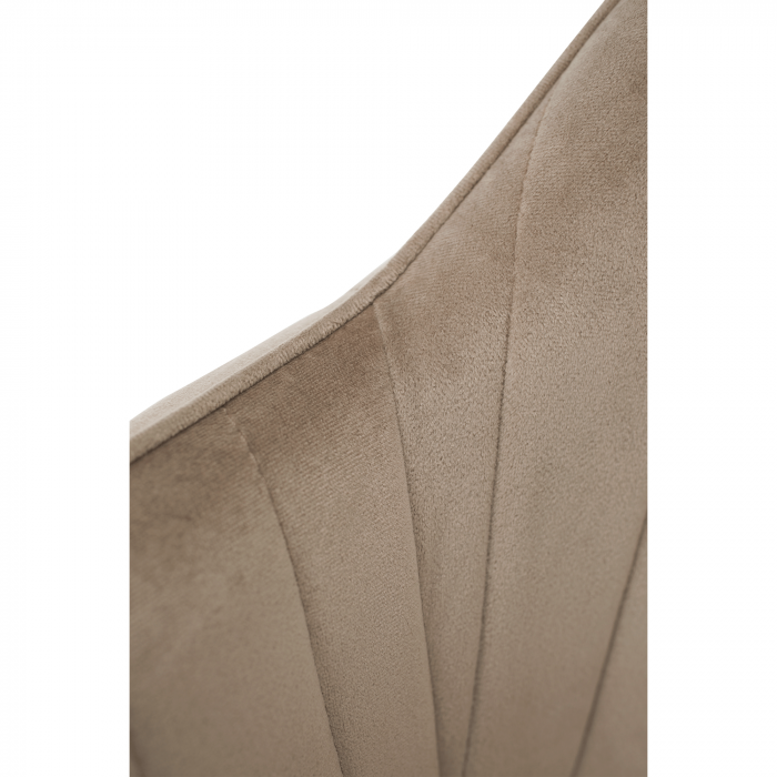 Fotoliu de design, catifea Velvet gri maroniu Taupe, ZIRKON [4]