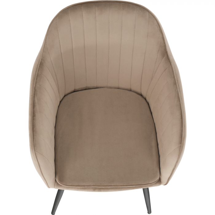 Fotoliu de design, catifea Velvet gri maroniu Taupe, ZIRKON [13]