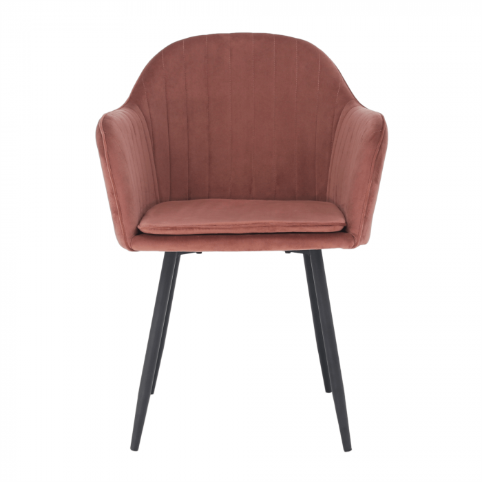 Fotoliu de design, catifea Velvet roz maroniu, ZIRKON [8]
