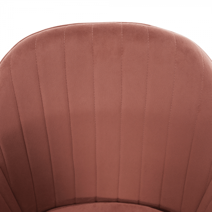 Fotoliu de design, catifea Velvet roz maroniu, ZIRKON [12]