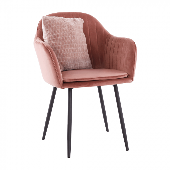 Fotoliu de design, catifea Velvet roz maroniu, ZIRKON [11]