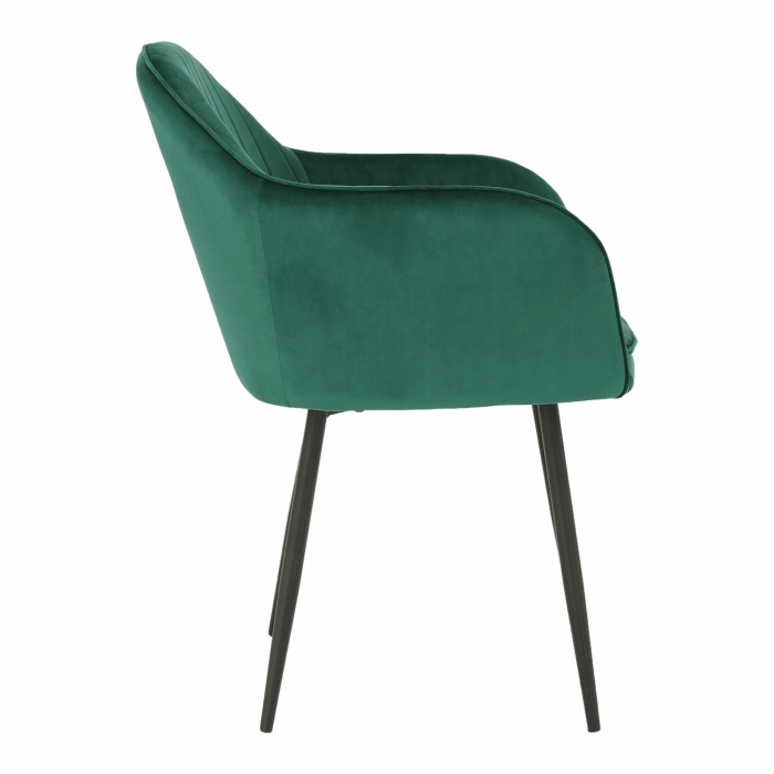 Fotoliu de design, catifea Velvet smarald, ZIRKON [11]