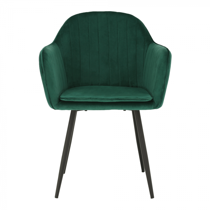 Fotoliu de design, catifea Velvet smarald, ZIRKON [10]