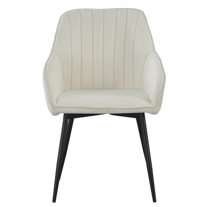Fotoliu de design, crem/negru, VAJRO [2]
