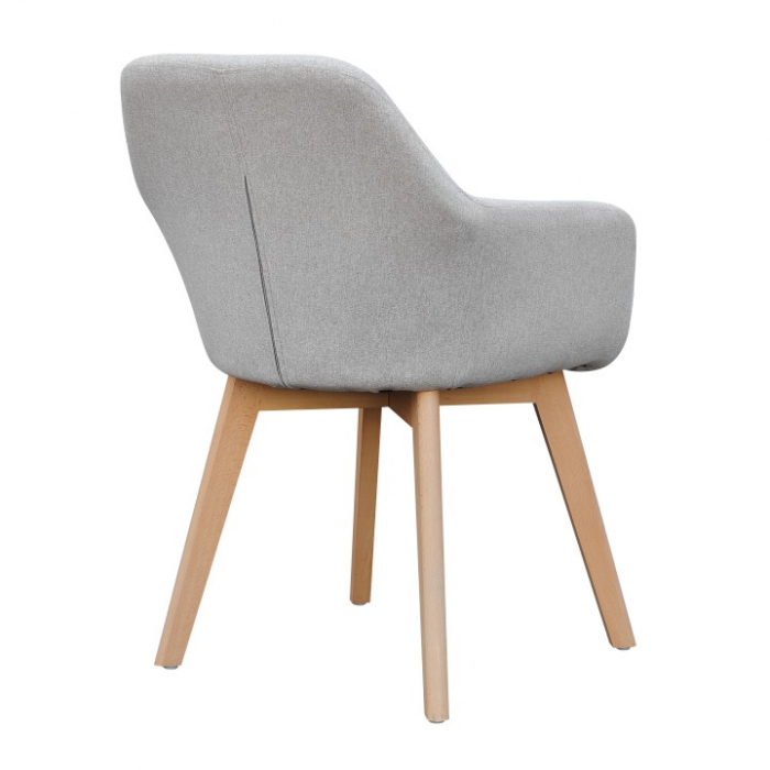 Fotoliu de design, gri deschis/fag, CLORIN NEW [5]