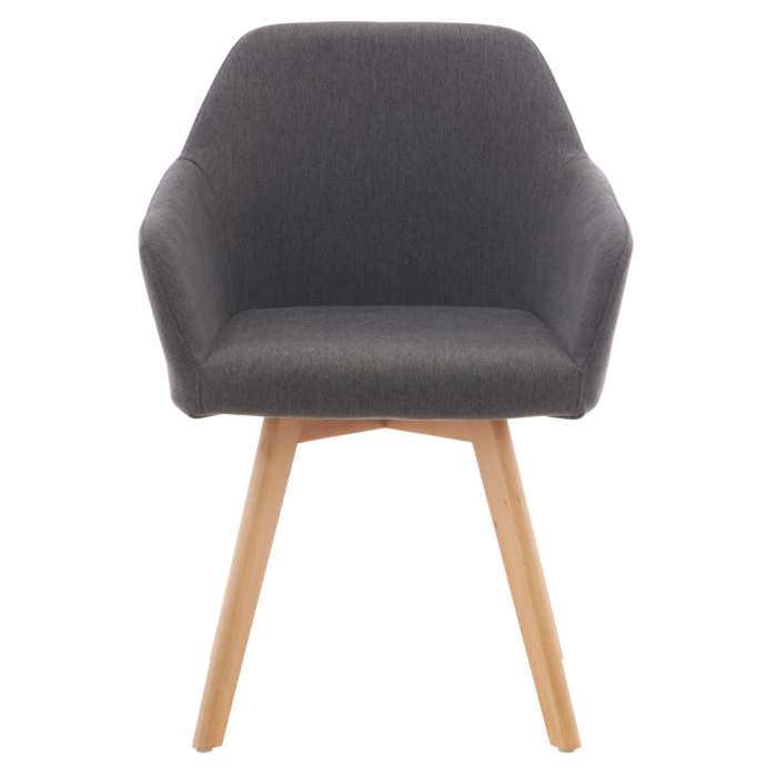 Fotoliu de design, gri închis/fag, CLORIN 2 NEW [9]