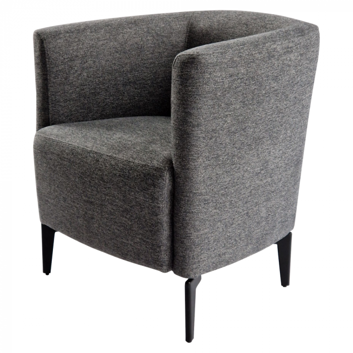 Fotoliu de design, gri / negru, KAPY [5]