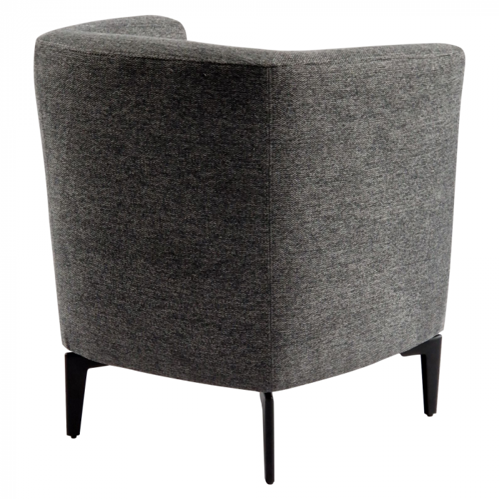 Fotoliu de design, gri / negru, KAPY [8]