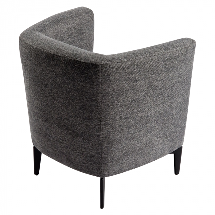 Fotoliu de design, gri / negru, KAPY [10]