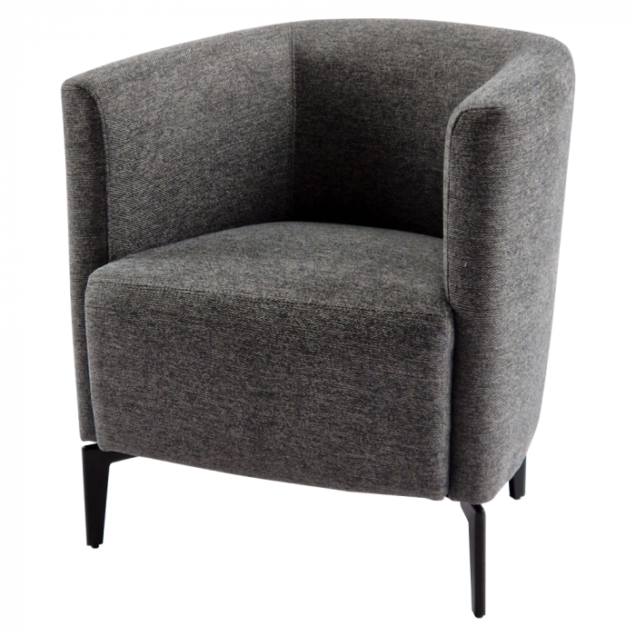 Fotoliu de design, gri / negru, KAPY [4]