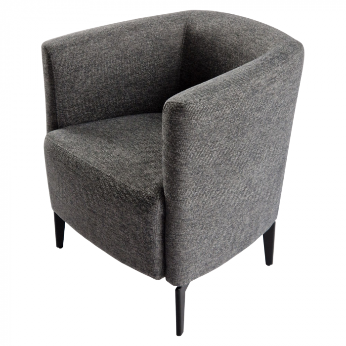 Fotoliu de design, gri / negru, KAPY [11]