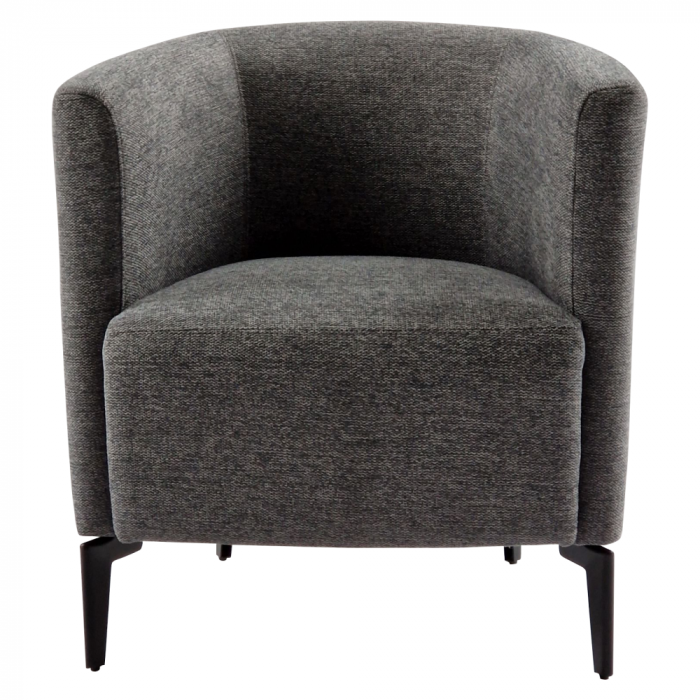 Fotoliu de design, gri / negru, KAPY [3]