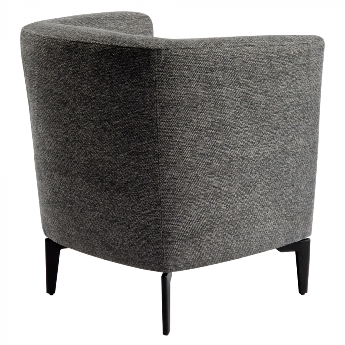 Fotoliu de design, gri / negru, KAPY [9]