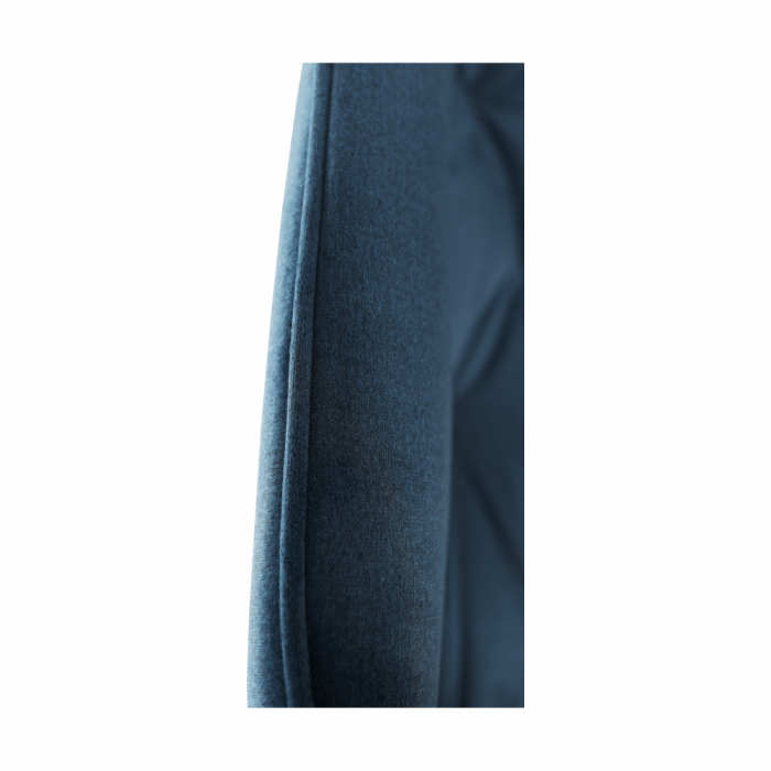 Fotoliu de design, material textil Velvet albastru, FEDRIS [11]