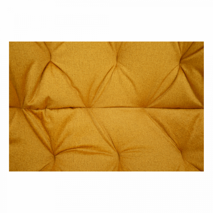 Fotoliu de design, material textil Velvet galben, FEDRIS [16]