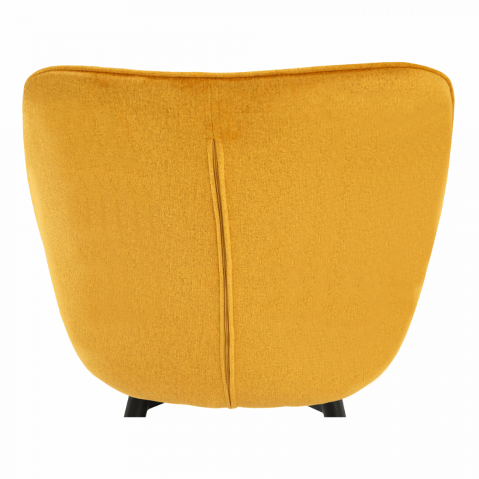 Fotoliu de design, material textil Velvet galben, FEDRIS [13]