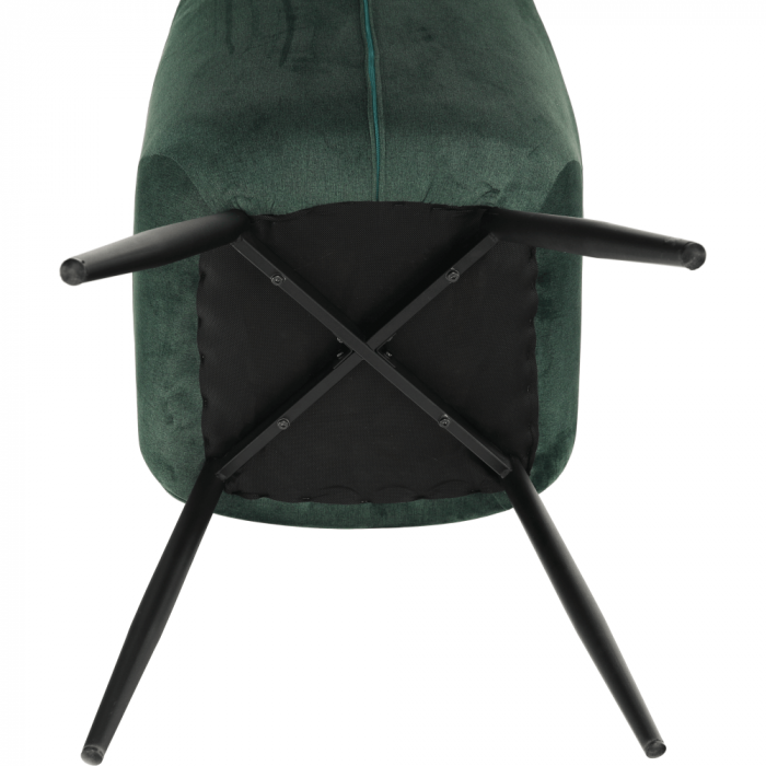 Fotoliu de design, material textil Velvet verde, FEDRIS [10]