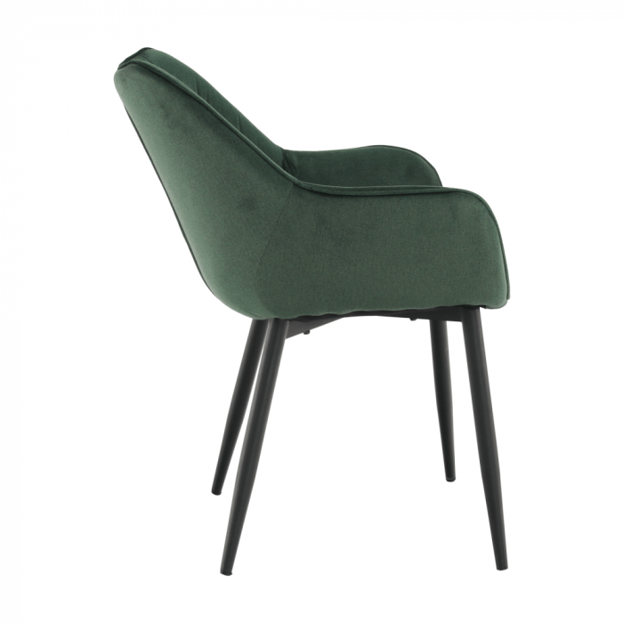 Fotoliu de design, material textil Velvet verde, FEDRIS [4]