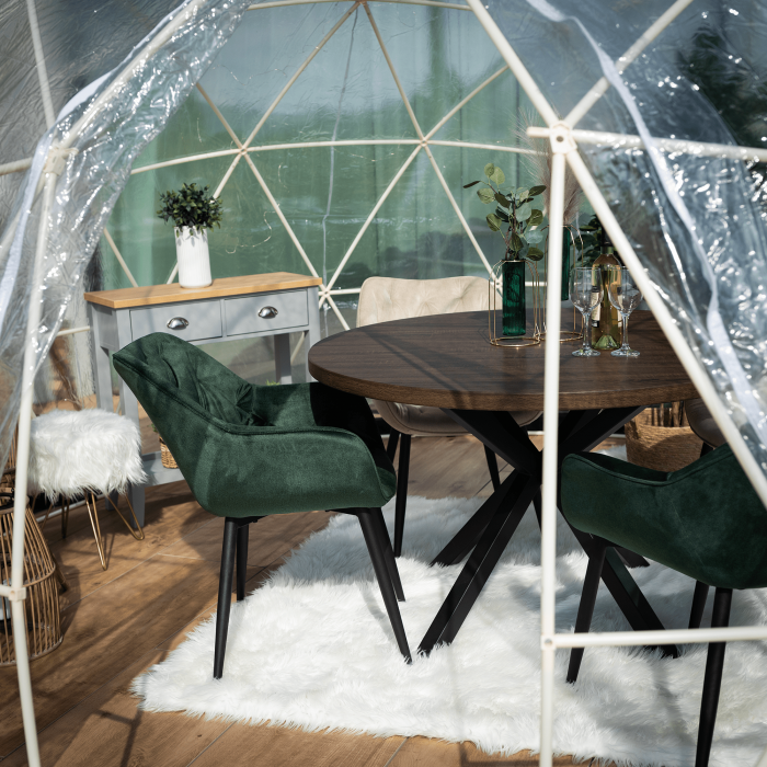 Fotoliu de design, material textil Velvet verde, FEDRIS [17]