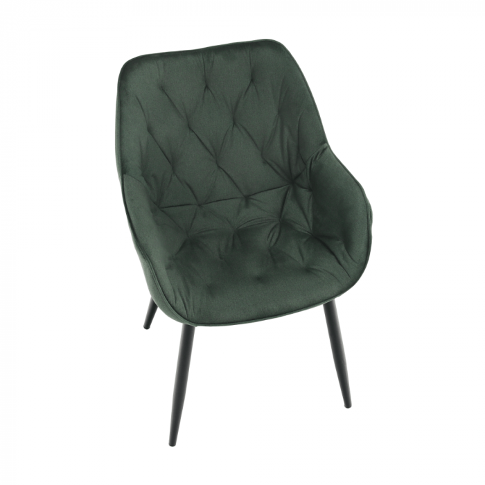 Fotoliu de design, material textil Velvet verde, FEDRIS [15]