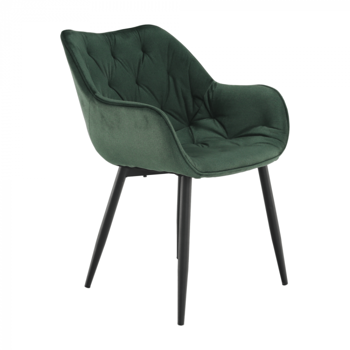 Fotoliu de design, material textil Velvet verde, FEDRIS [16]