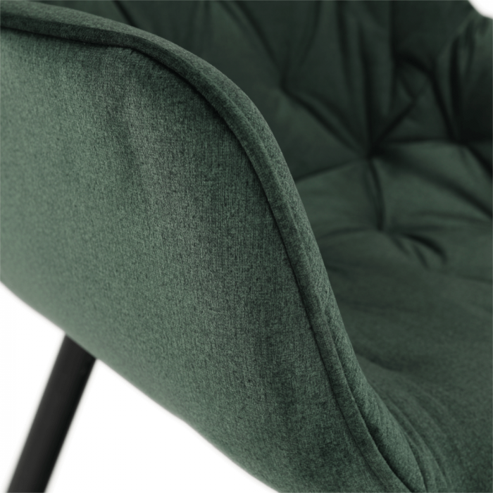 Fotoliu de design, material textil Velvet verde, FEDRIS [12]