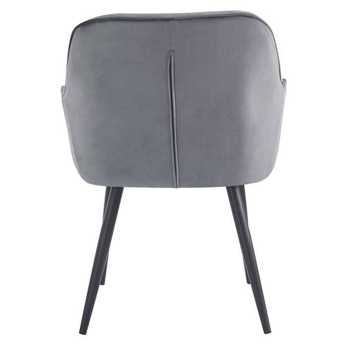 Fotoliu de design, material Velvet gri, VERIO [4]