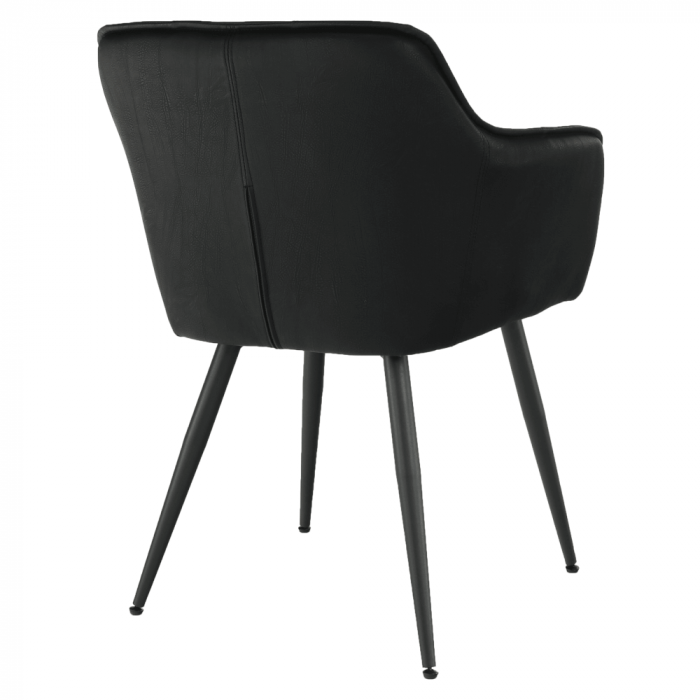Fotoliu de design, negru, TOPAZ [5]