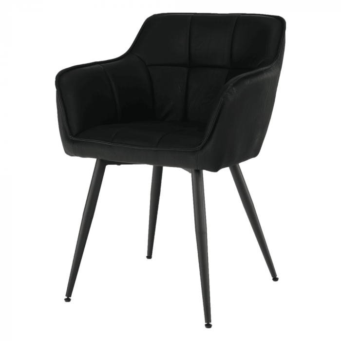 Fotoliu de design, negru, TOPAZ [3]