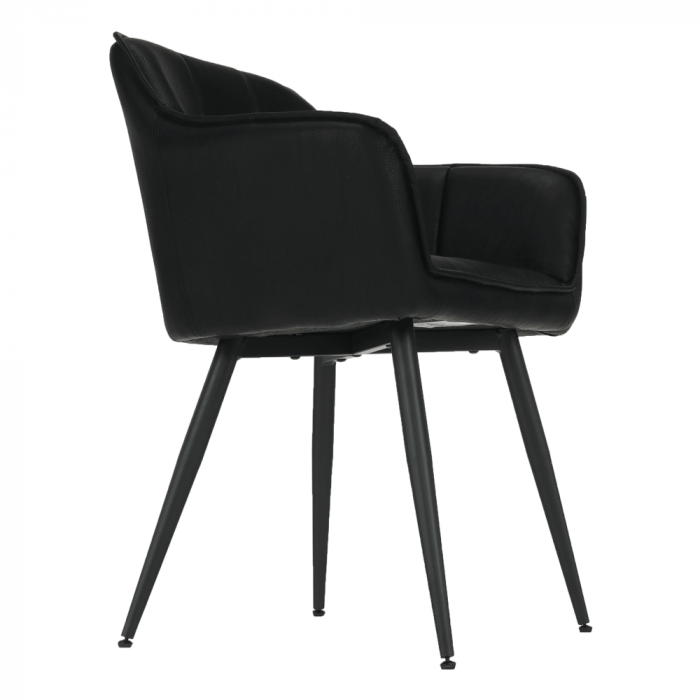 Fotoliu de design, negru, TOPAZ [7]