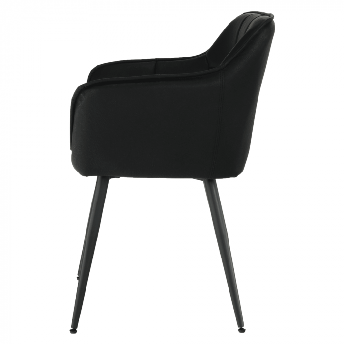 Fotoliu de design, negru, TOPAZ [4]