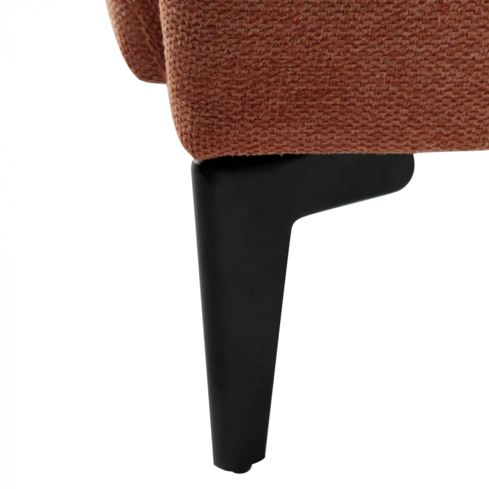 Fotoliu de design, teracota/negru, KAPY [13]