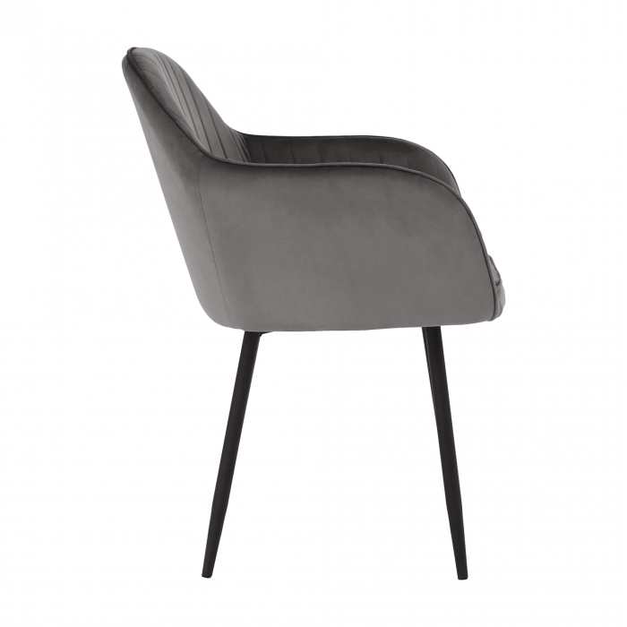 Fotoliu de design, ţesătură catifea gri, ZIRKON [18]