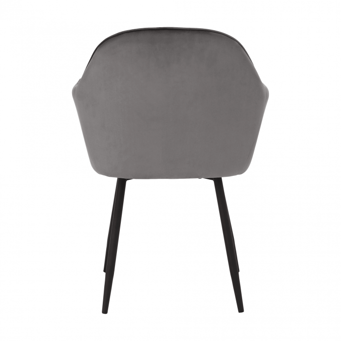 Fotoliu de design, ţesătură catifea gri, ZIRKON [17]